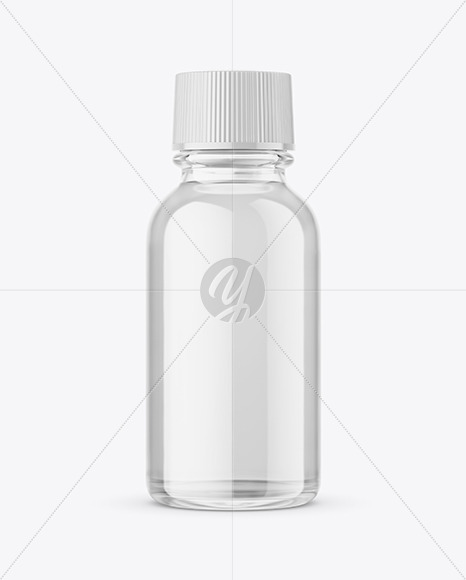 30ml Clear Glass Pharmacy Bottle Mockup