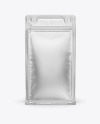 Matte Metallic Coffee Bag with Zipper Mockup