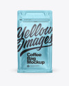 Matte Metallic Coffee Bag with Zipper Mockup