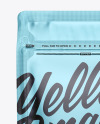 Matte Metallic Coffee Bag with Zipper Mockup