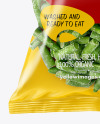 Plastic Bag With Frozen Beans Mockup