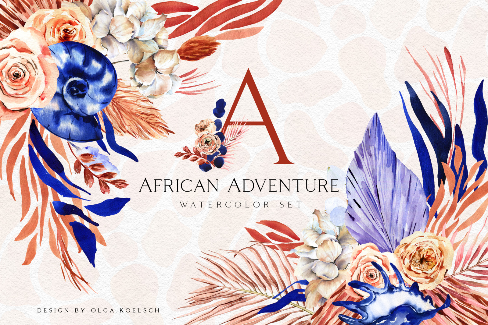 African Adventure Boho Watercolor