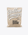 Kraft Paper Snack Package Mockup