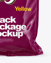 Glossy Snack Package Mockup