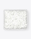 Plastic Tray With Cottage Cheese Mockup