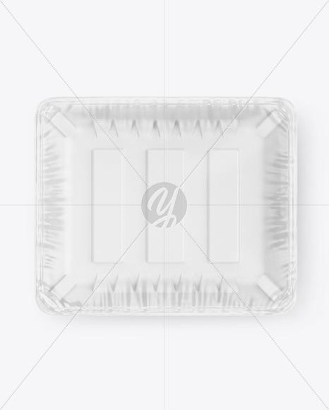 Plastic Tray With Cottage Cheese Mockup