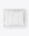 Plastic Tray With Cottage Cheese Mockup