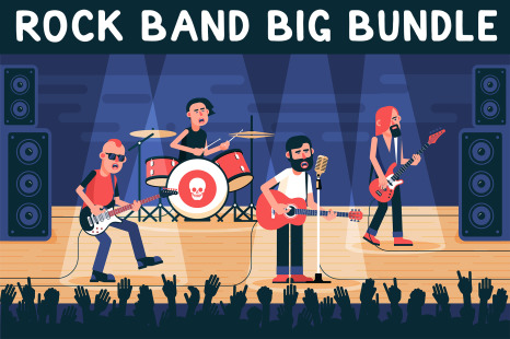 Rock Band Big Bundle - Rock guitar