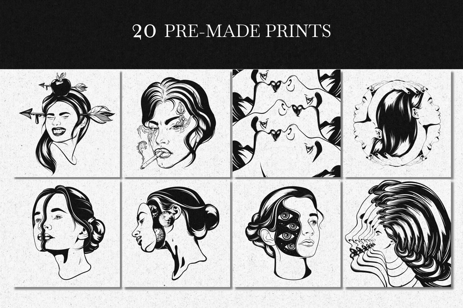 STAY WEIRD. Vector collection of prints and posters STAY WEIRD. Vector collection of prints and posters