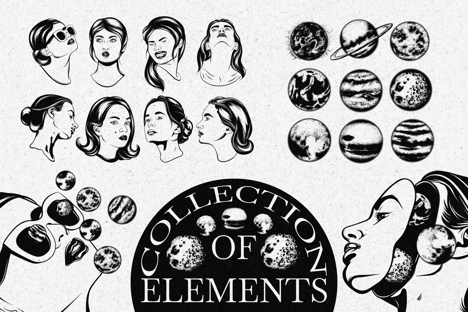 STAY WEIRD. Vector collection of prints and posters STAY WEIRD. Vector collection of prints and posters