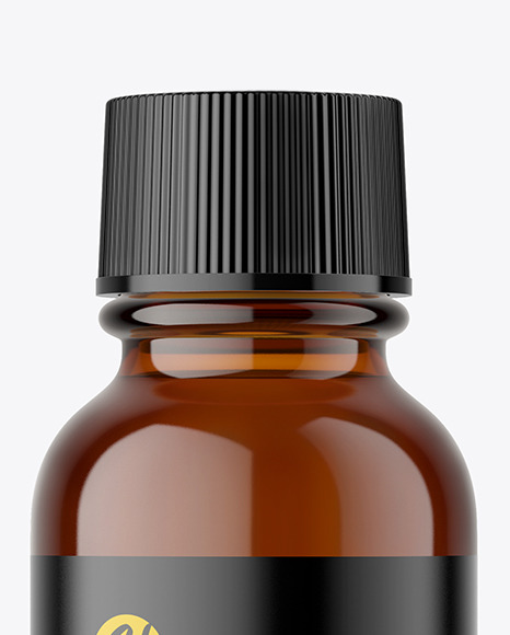 30ml Amber Glass Pharmacy Bottle Mockup