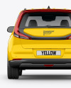 Compact Car Mockup - Back View