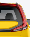 Compact Car Mockup - Back View