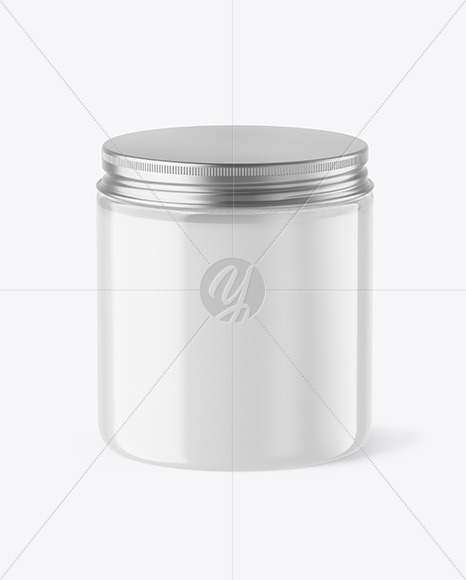 Clear Plastic Jar Mockup