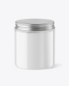 Clear Plastic Jar Mockup