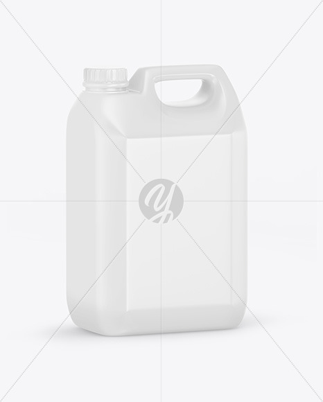 Plastic Jerrycan Mockup - Half Side View