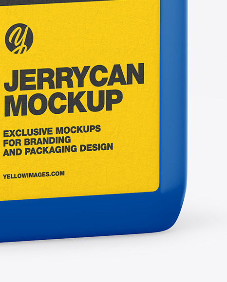 Plastic Jerrycan Mockup - Half Side View