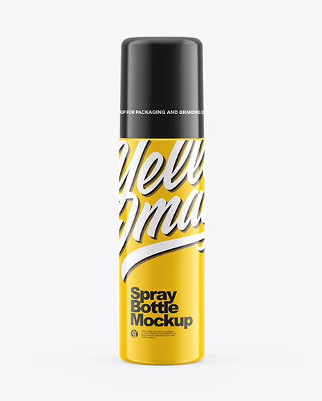 Glossy Spray Bottle Mockup Glossy Spray Bottle Mockup