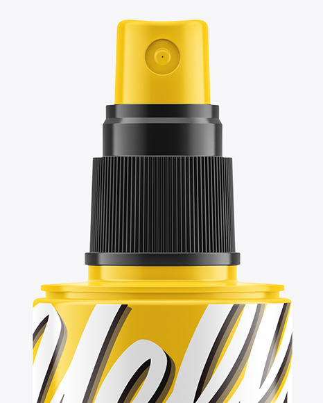 Glossy Spray Bottle Mockup