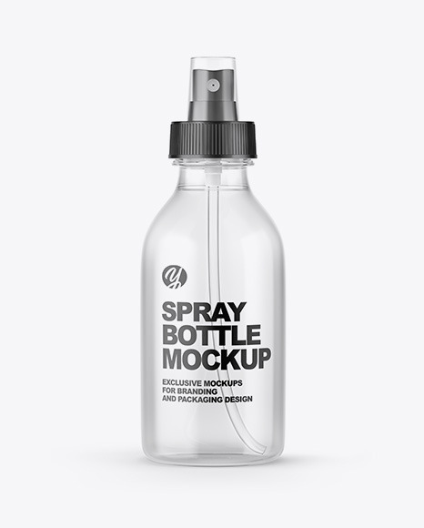 Clear Spray Bottle Mockup - Body spray bottle mockup