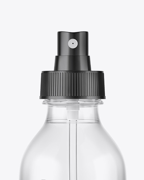 Clear Spray Bottle Mockup