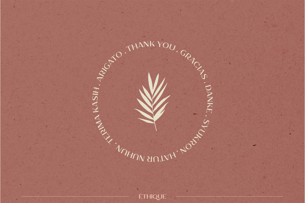 ETHIQUE - elegant font ETHIQUE - elegant font