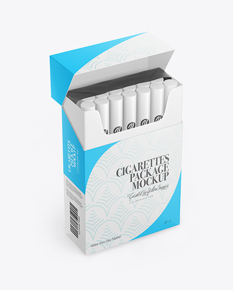 Paper Cigarette Pack Mockup