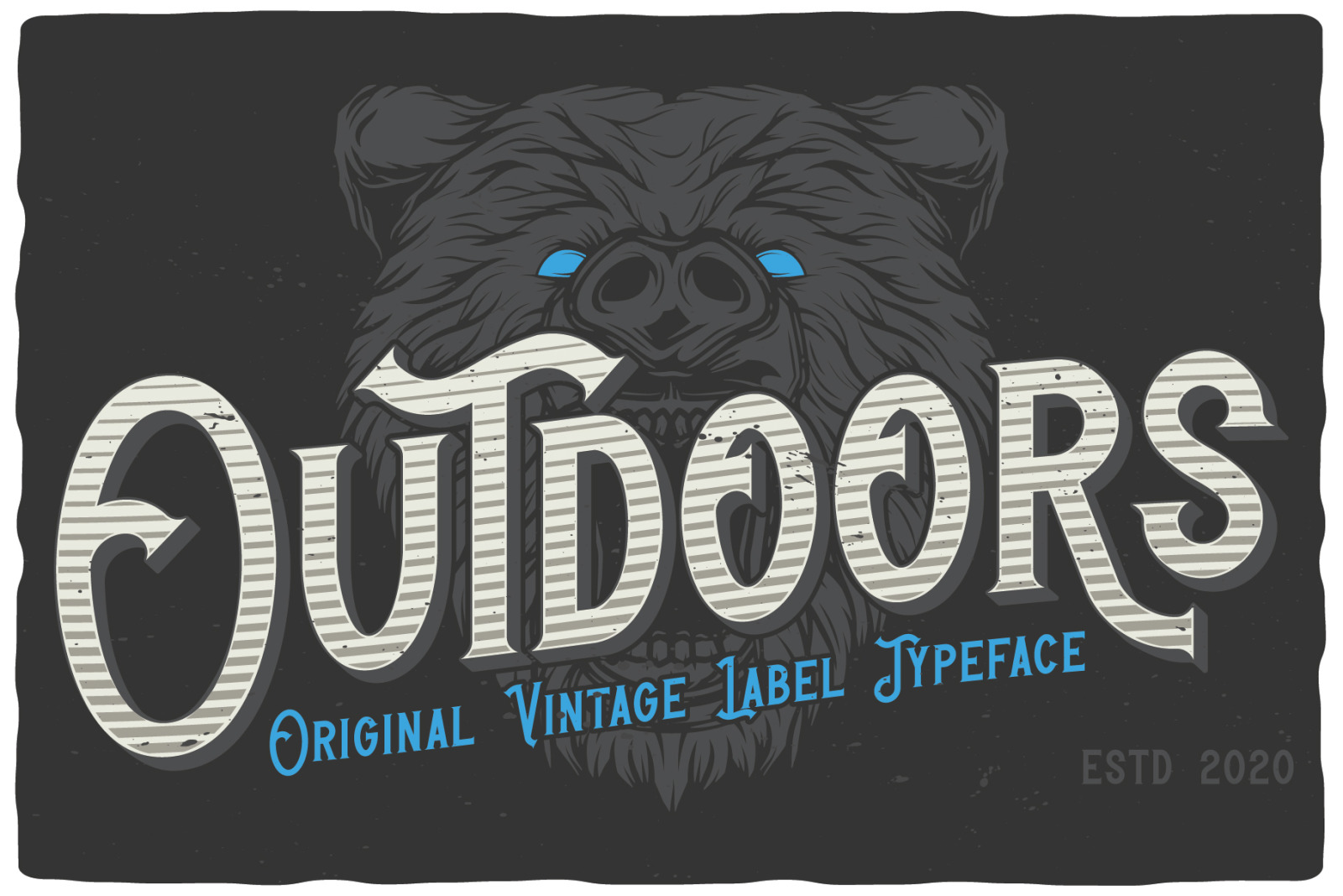 Outdoors Layered Font