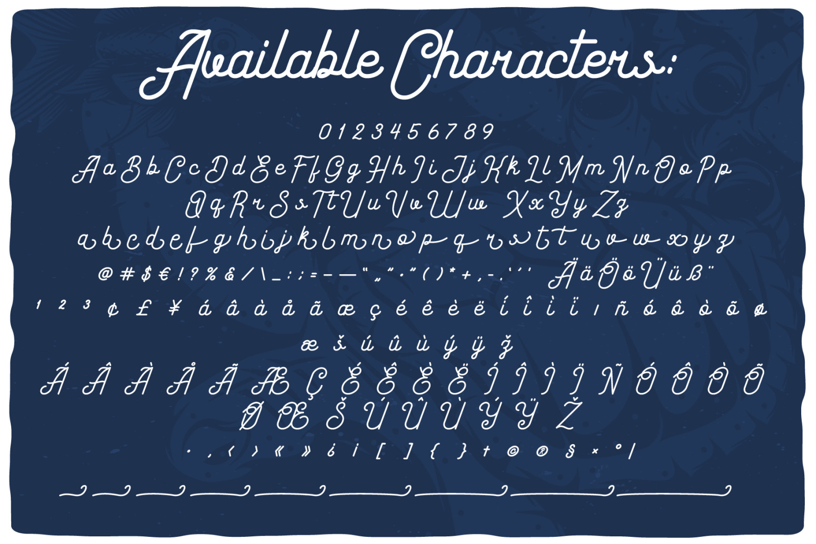 Coral Reef script font Coral Reef script font