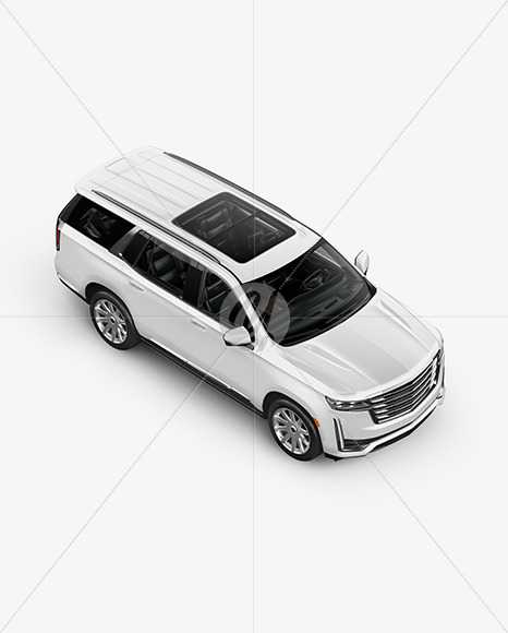 Luxury SUV Mockup - Top HalfSide View