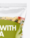 Plastic Bag With Tricolor Fusilli Pasta Mockup