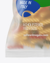 Frosted Plastic Bag With Tricolor Fusilli Pasta Mockup