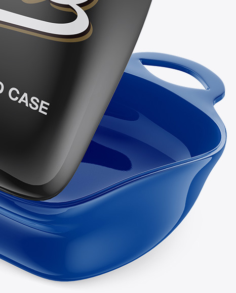 Open Mouthguard Case Mockup - Half Side View - Free Download Images