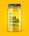 Empty Pills Bottle Mockup