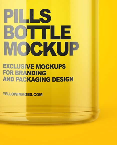 Empty Pills Bottle Mockup