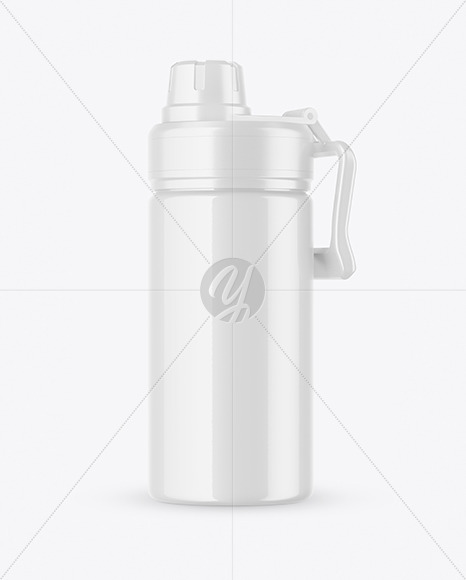 Glossy Sport Bottle Mockup