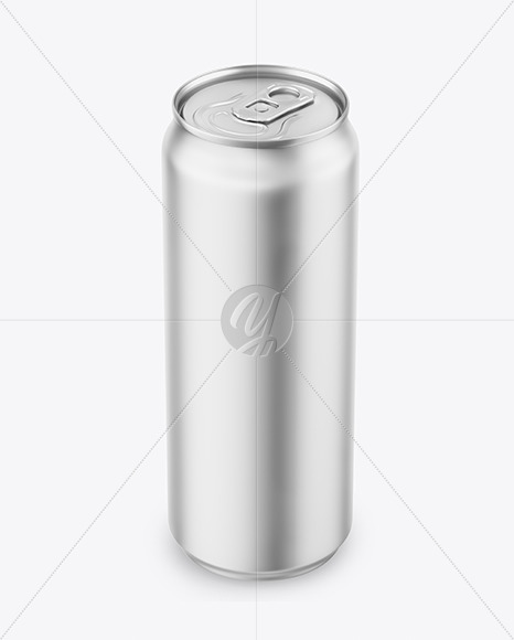 Matte Metallic Drink Can Mockup