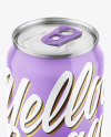 Metallic Drink Can With Glossy Finish Mockup