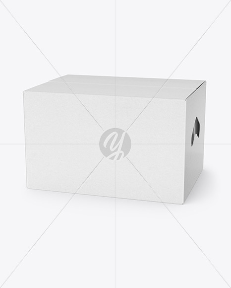 Kraft Paper Box with Cans Mockup