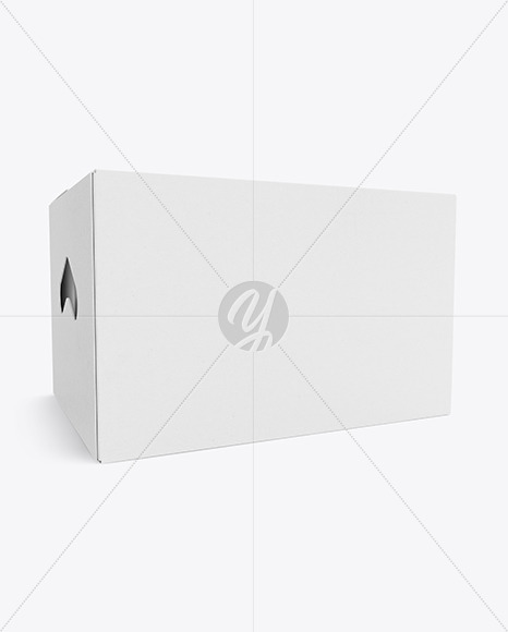 Kraft Paper Box with Cans Mockup