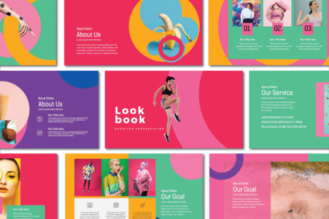 LookBook Pastel Powerpoint - Portfolio tech