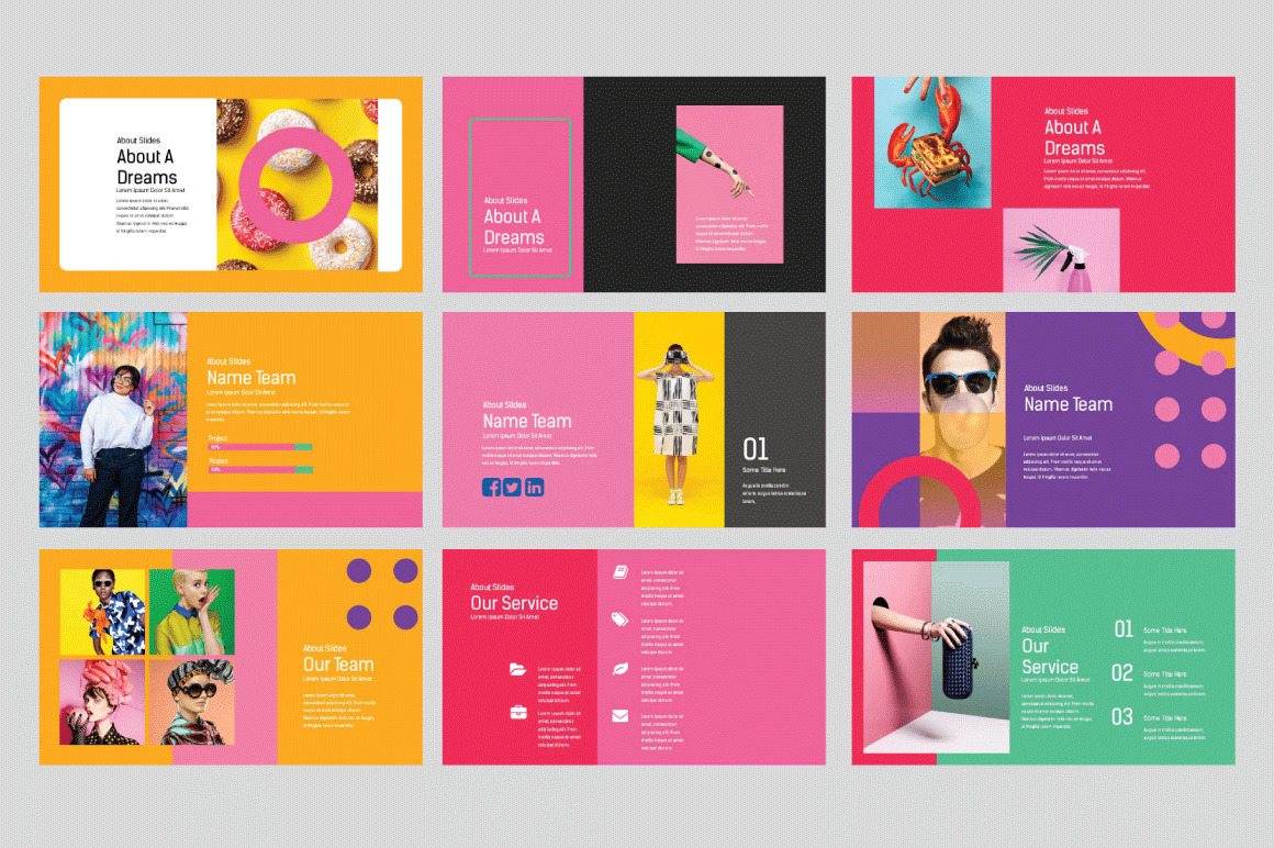 LookBook Pastel Powerpoint LookBook Pastel Powerpoint