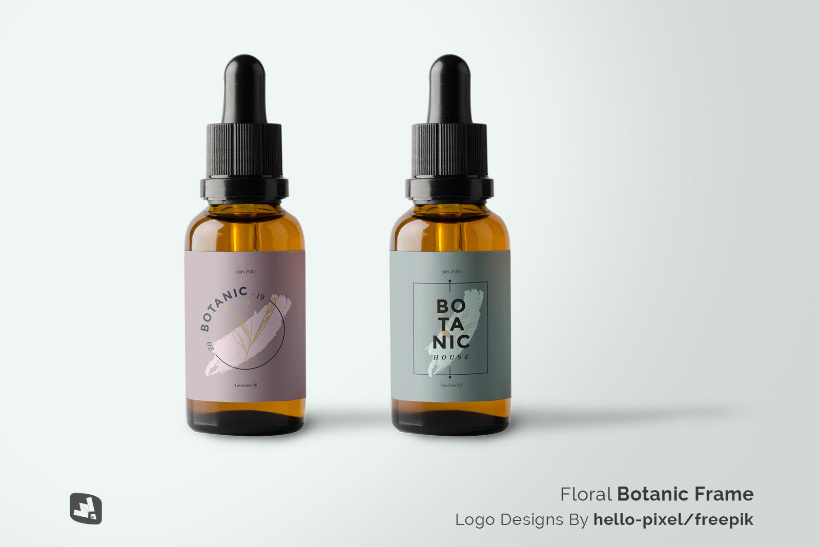 Essential Oil Bottle Packaging Mockup