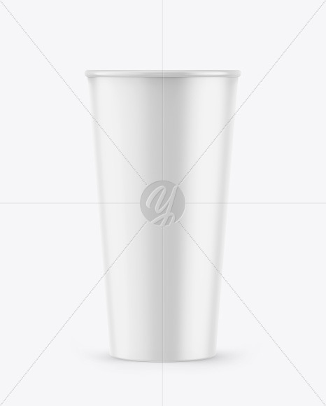 Opened Matte 0.5L Coffee Cup Mockup