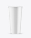 Opened Matte 0.5L Coffee Cup Mockup