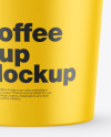 Opened Matte 0.5L Coffee Cup Mockup