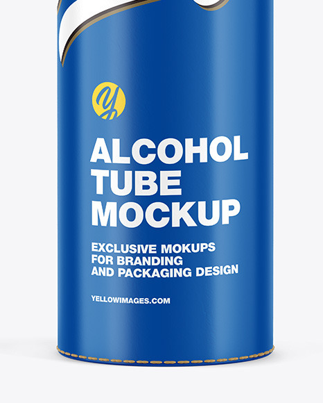 Glossy Alcohol Tube Mockup