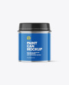 Metallic Paint Can Mockup