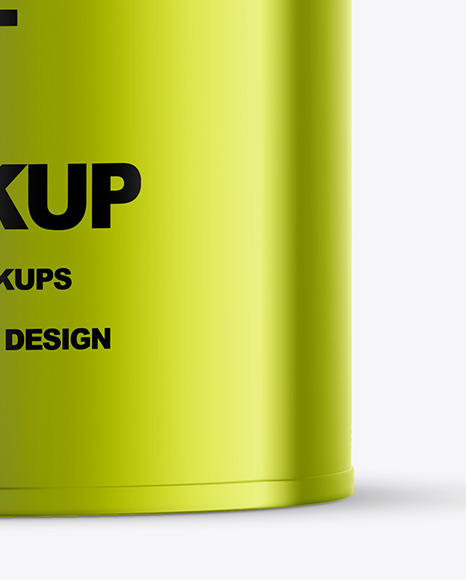 Metallic Paint Can Mockup