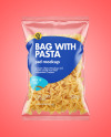 Plastic Bag With Farfalle Pasta Mockup